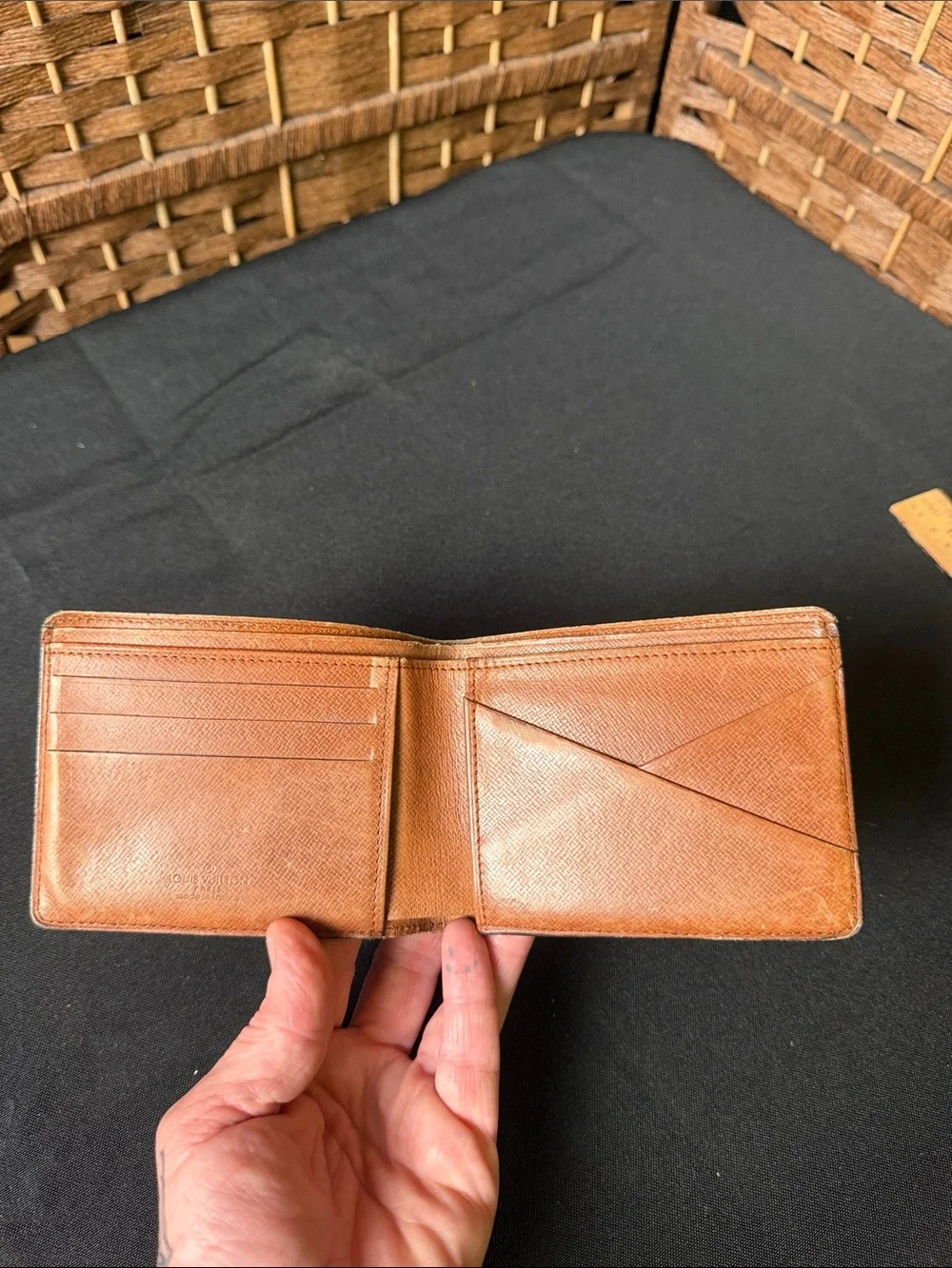 Louis Vuitton Brown & Gold Monogram Bifold Wallet